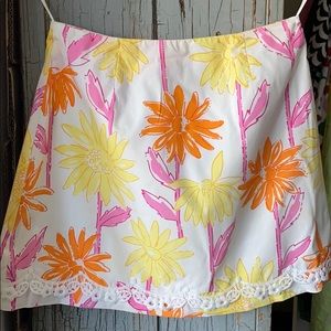 Lilly Pulitzer flower skirt